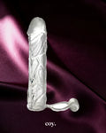 Fantasy X-Tensions Vibrating Super Penis Sleeve 6.1 Inch — Clear — Coy