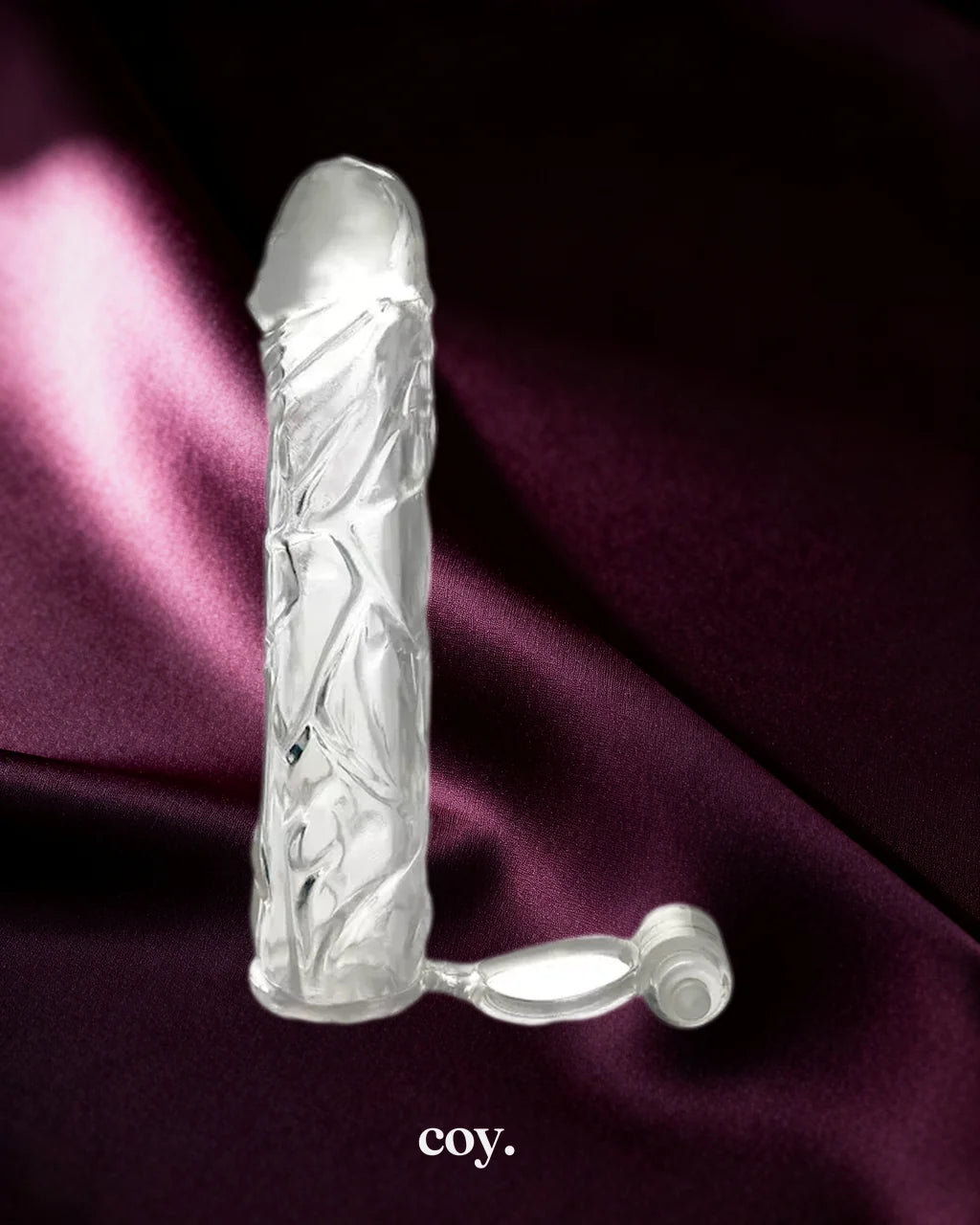 Fantasy X-Tensions Vibrating Super Penis Sleeve 6.1 Inch — Clear — Coy