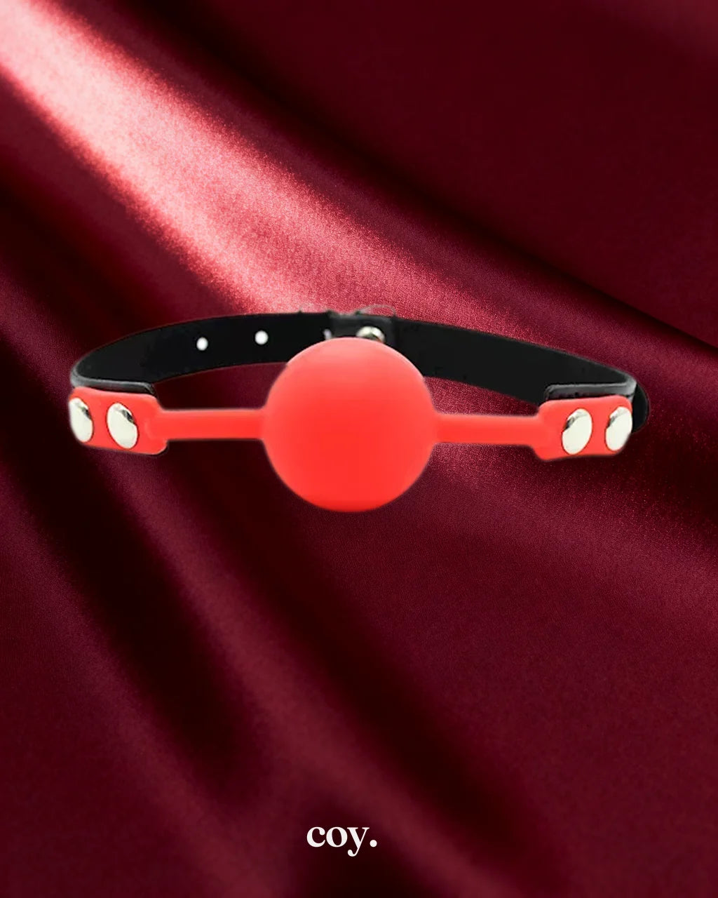 Leather Play The Classic Ball Gag — Red — Coy