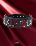 Share Satisfaction Bound X Bad Boy Studded Collar — Black / Silver — Coy