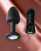 Paragon Gem Accented Vibrating Anal Plug With Internal Stimulation — Coy