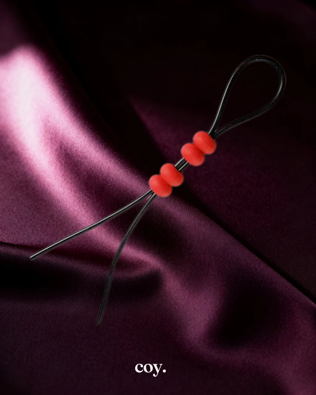 Crimson Tied Bolo Lasso Style Adjustable Cock Ring — Coy