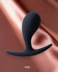 Share Satisfaction Medium Curved Butt Plug 2.2 Inch — Black — Coy