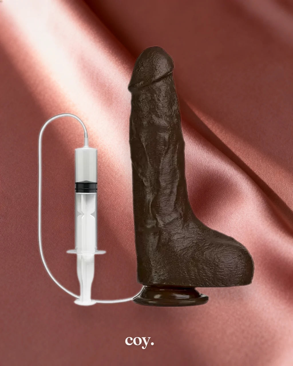 Bust It Squirting Realistic Suction Cup Dildo — Coy