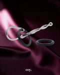 Kink Range Stainless Steel with Silicone Ring Tapered Penis Plug — Coy