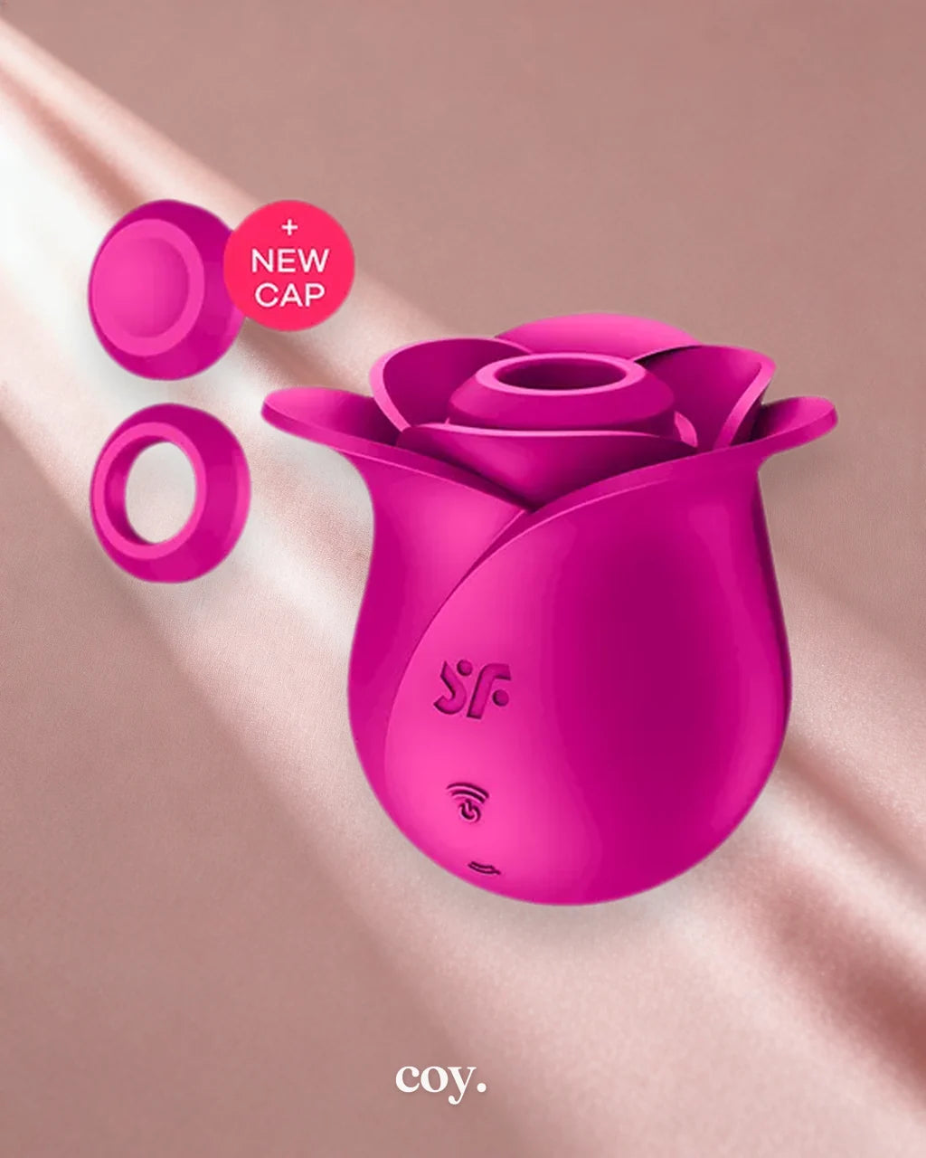 Satisfyer Pro 2 Modern Blossom 2.6 Inch Air-Pulse Vibrator — Red — Coy