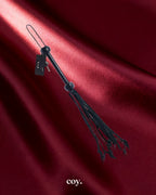 Bound X Braided Calf Leather Flogger — Coy