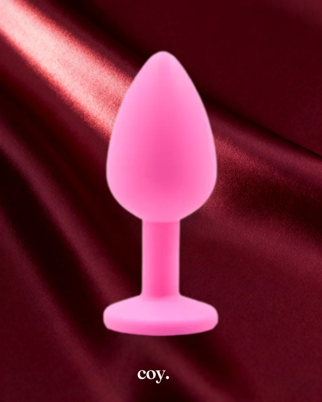 Leather Play Gemmed Silicone Anal Plug 2.8 Inch — Coy