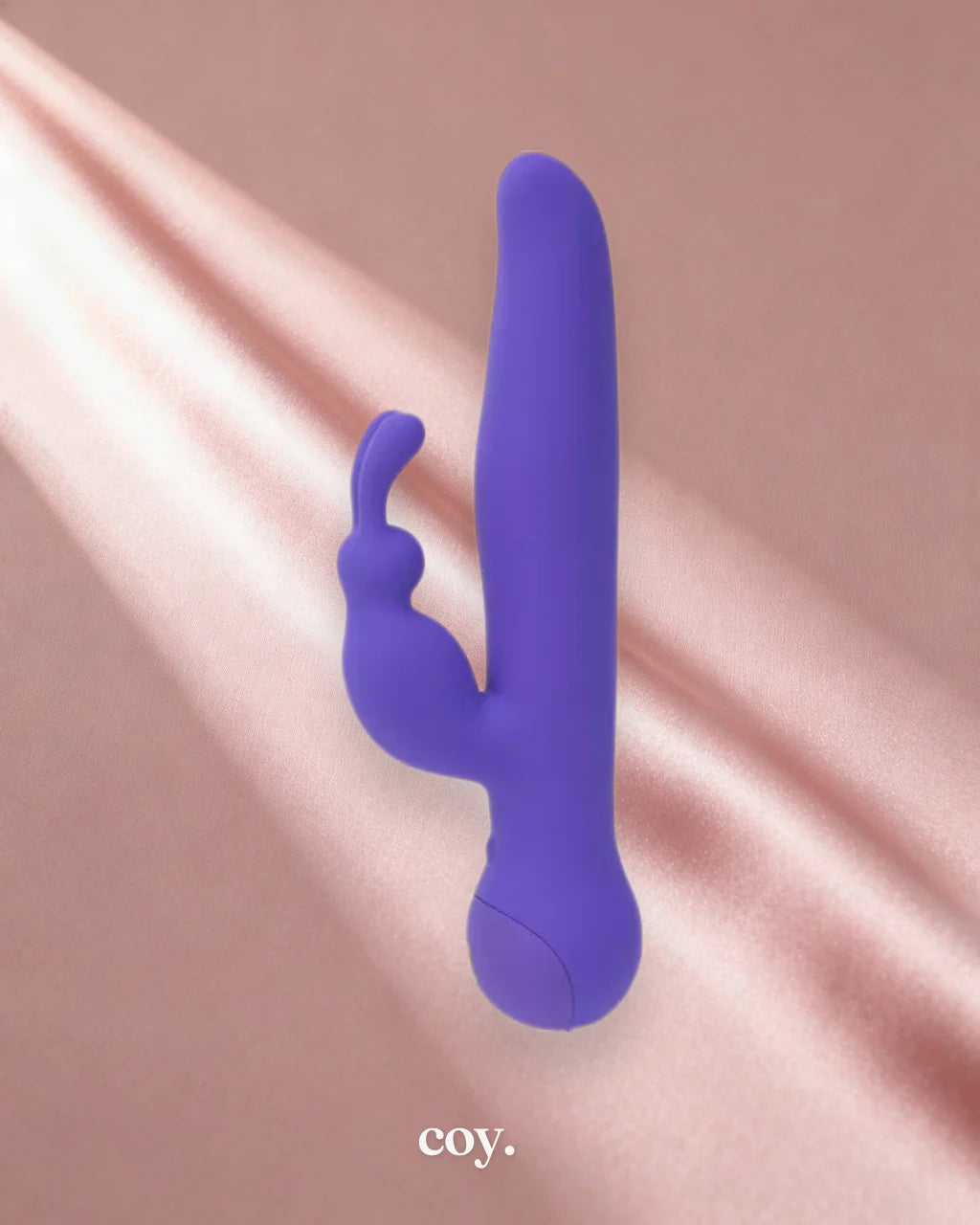 Swan Touch Duo Rabbit Vibrator 9 Inch — Purple — Coy