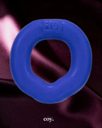 OxBalls Fit Ergo Long Wear Cock C-Ring — Blue — Coy