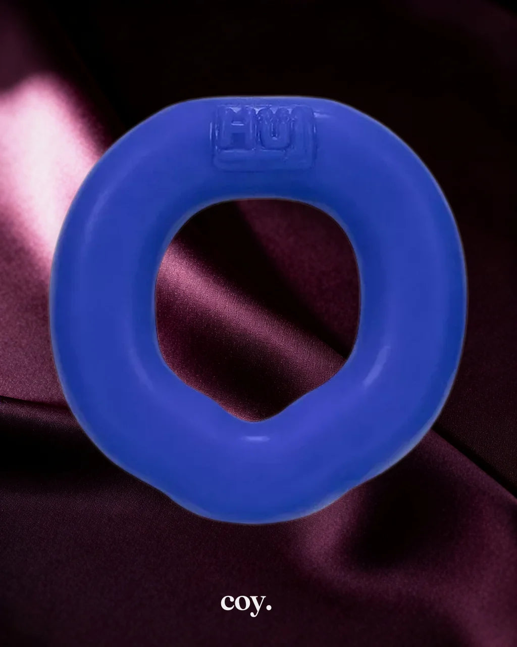 OxBalls Fit Ergo Long Wear Cock C-Ring — Blue — Coy