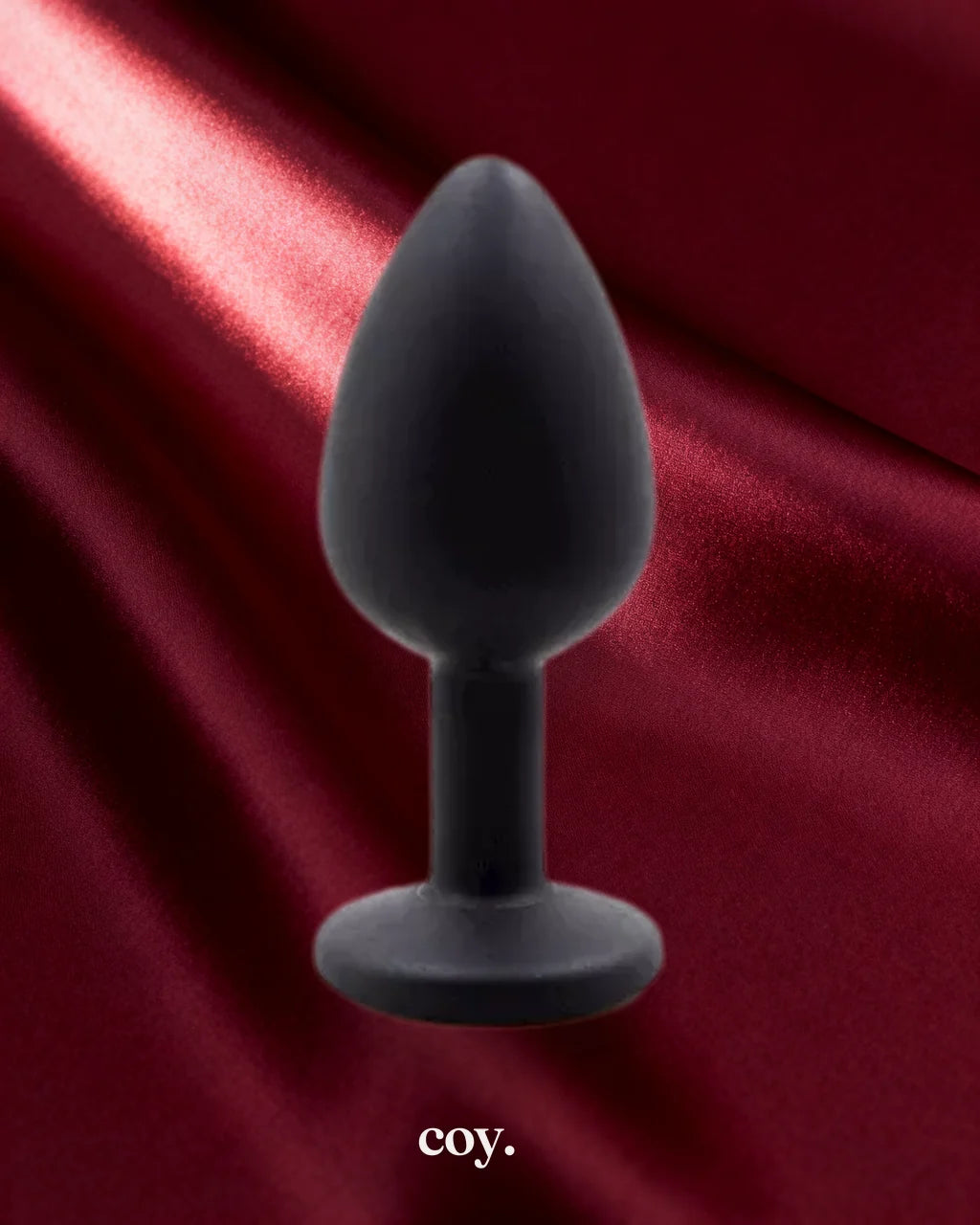 Leather Play Gemmed Silicone Anal Plug 2.8 Inch — Coy