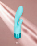 Cal Exotics Eden Lover Rabbit Vibrator 4 Inch — Teal — Coy