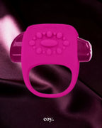 Jopen Halo Vibrating Cock Ring — Pink — Coy