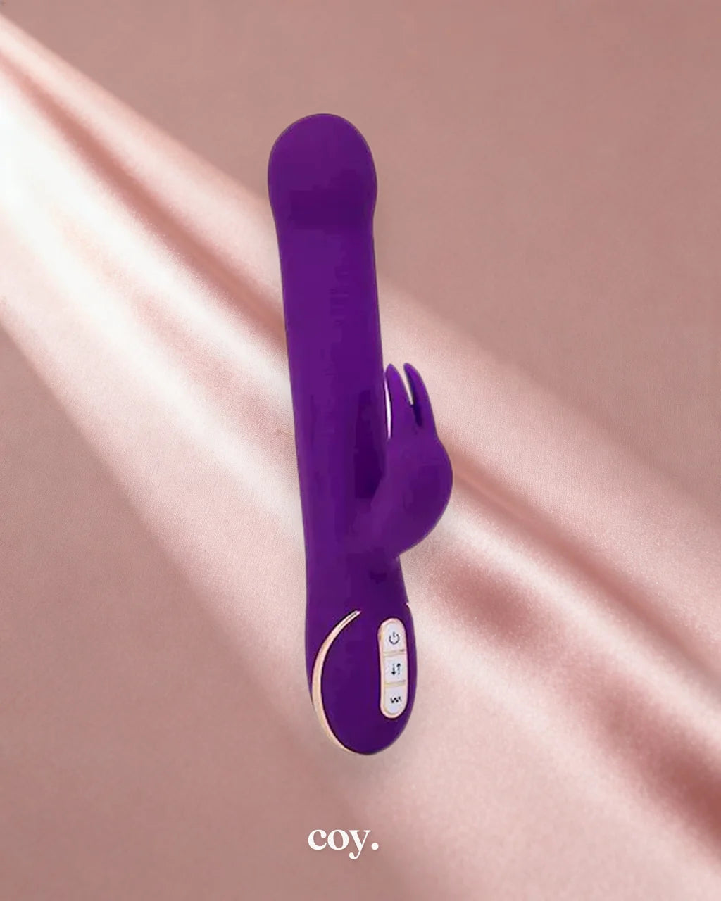 Seven Creations Tres Chic Rabbit Vibrator 9 Inch — Purple — Coy