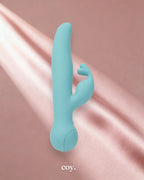 Bms Swan Touch Trio Rabbit Vibrator 9.1 Inch — Teal — Coy