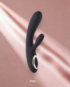 Share Satisfaction Tisa Heating Rabbit Vibrator 7.9 Inch — Black — Coy