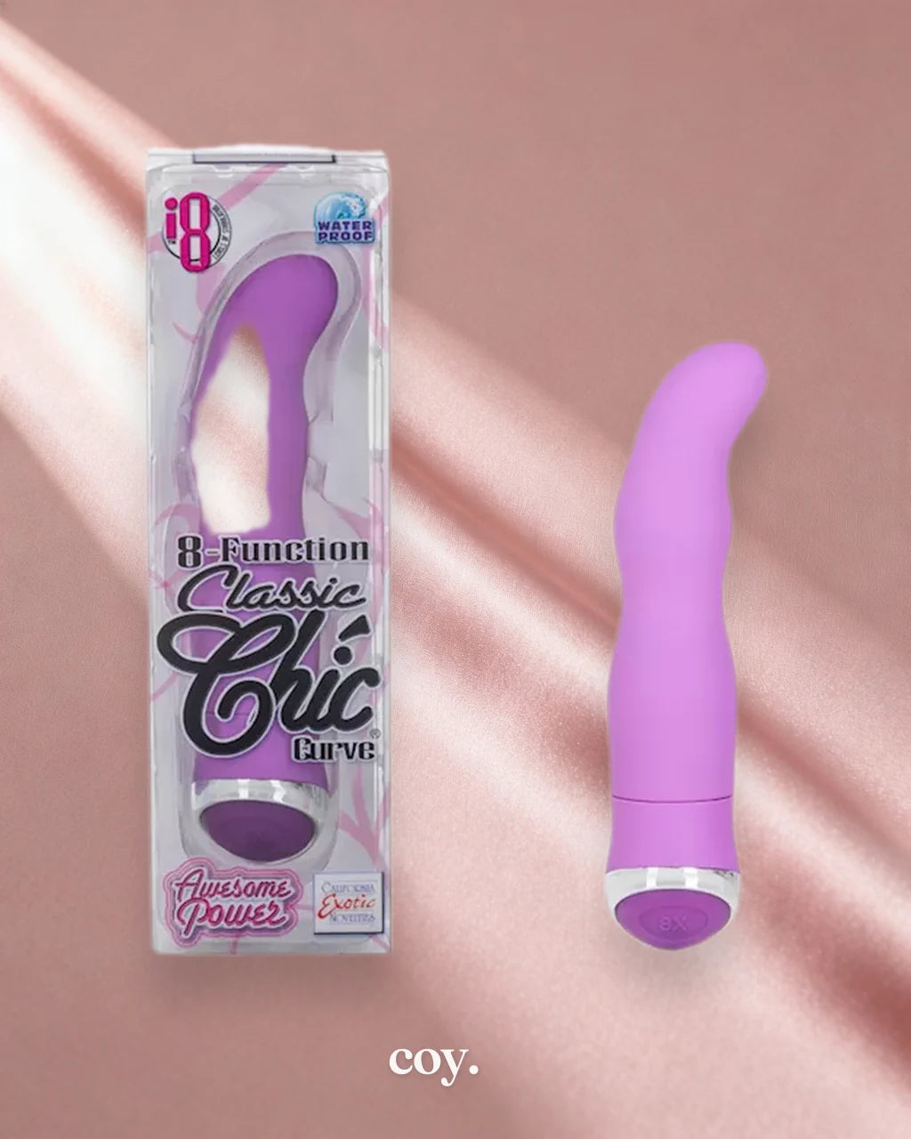 Cal Exotics 8-Function Classic Chic Curve G-Spot Vibrator — Purple — Coy