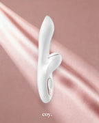 Satisfyer Pro Plus G-Spot 8.8 Inch Rabbit Vibrator — White — Coy