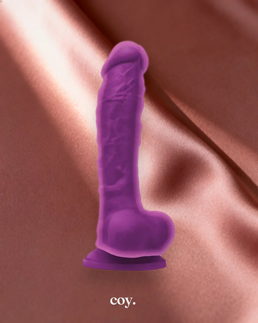 Colours Dual Density Dildo 8 Inch — Purple — Coy