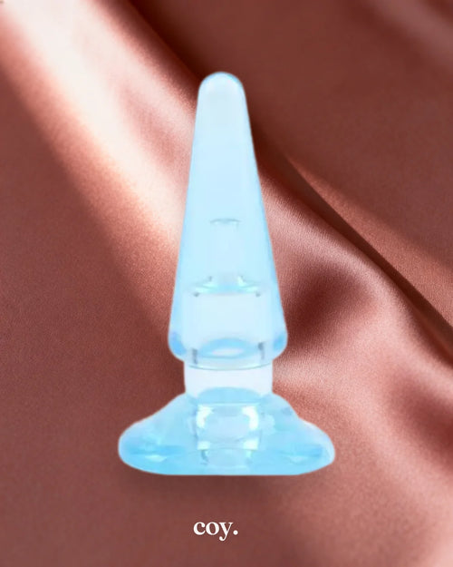 Aeystheter Collection Sassy Anal Butt Plug 4 Inch — Blue — Coy