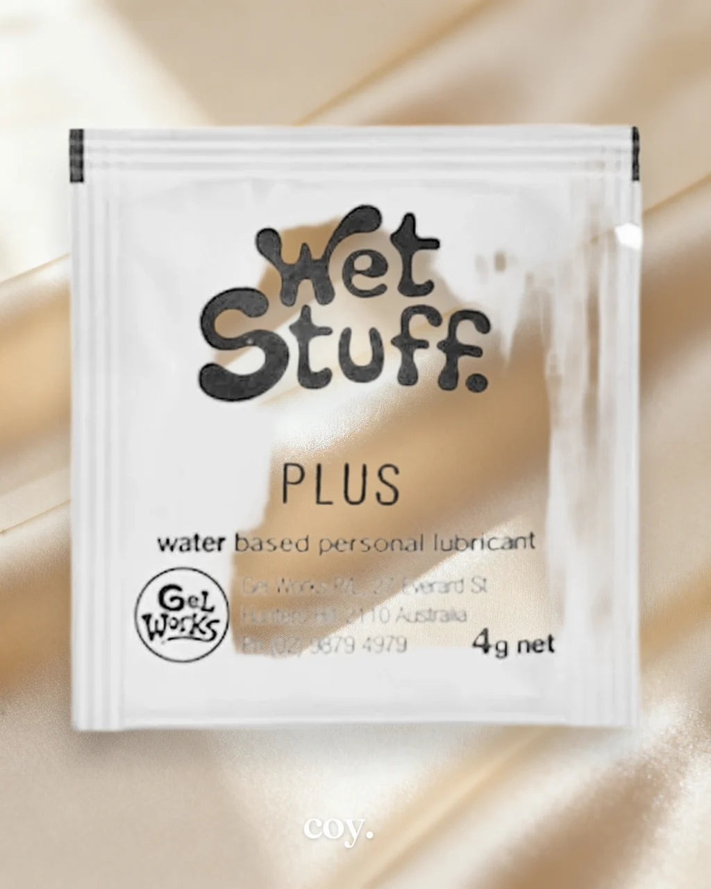 Wet Stuff  Plus 4G Sachet — Coy