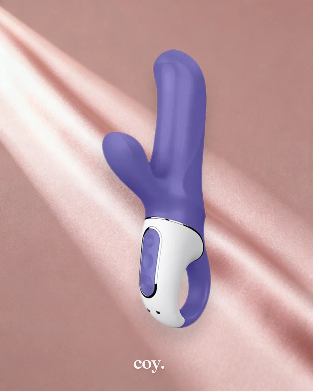 Satisfyer Vibes Magic Bunny 6.9 Inch — Blue — Coy