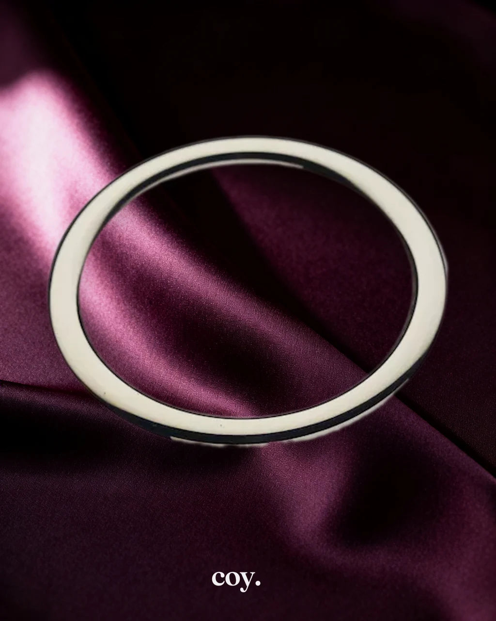 Share Satisfaction Kink Range Stainless Steel Cock Ring 45 MM — Silver — Coy