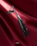 Bound X Silver Metallic Leather Flogger — Coy