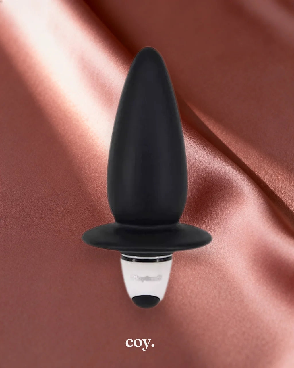 Vibe Therapy Corn Pop Vibrating Anal Plug 3 Inch — Black — Coy