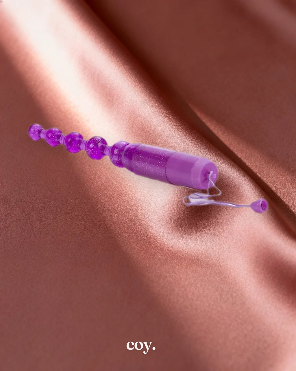 Waterproof Vibrating Pleasure Beads Purple — Coy