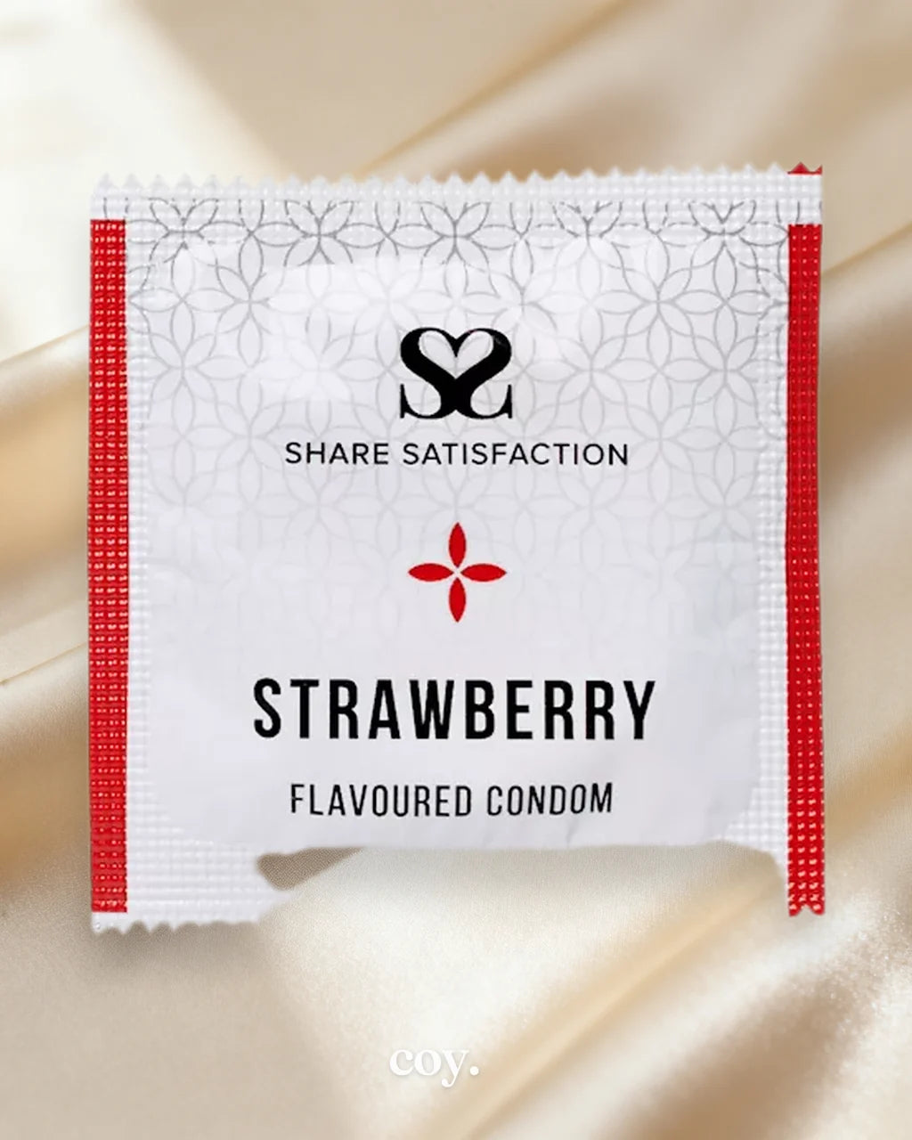 Share Satisfaction Strawberry Flavoured Condoms 100 Bulk Pack — Coy