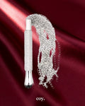 Leather Play Luxe Flogger — Silver — Coy