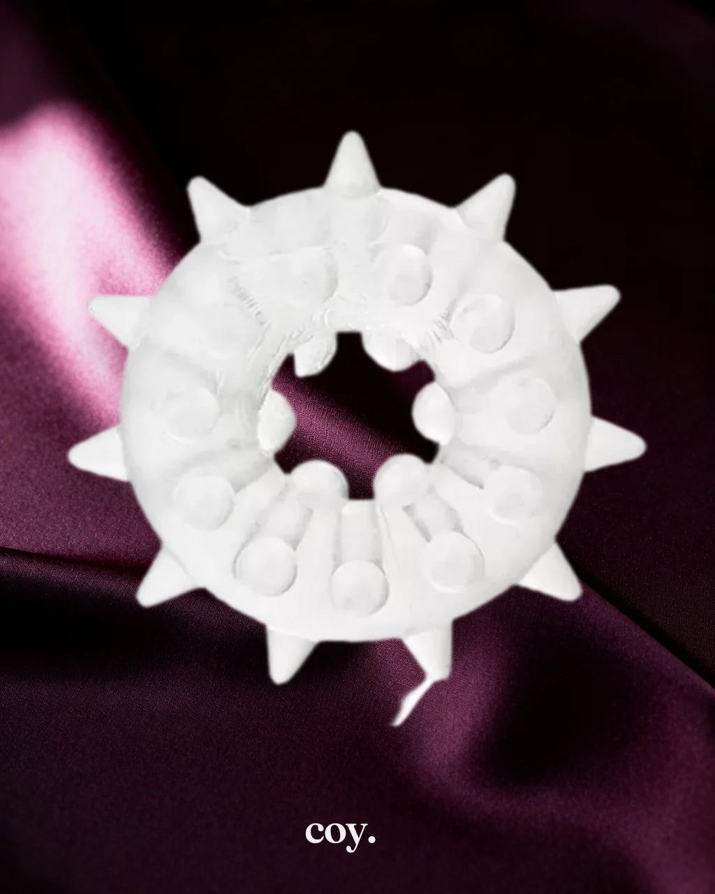 Cal Exotics Sexagon Enhancer 2 Cock Ring — Clear — Coy