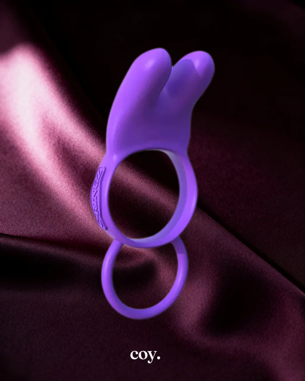 Fantasy C-Ringz Twin Teazer Rabbit Cock Ring — Purple — Coy