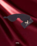 Bound X Stitched Edge Blindfold — Black — Coy