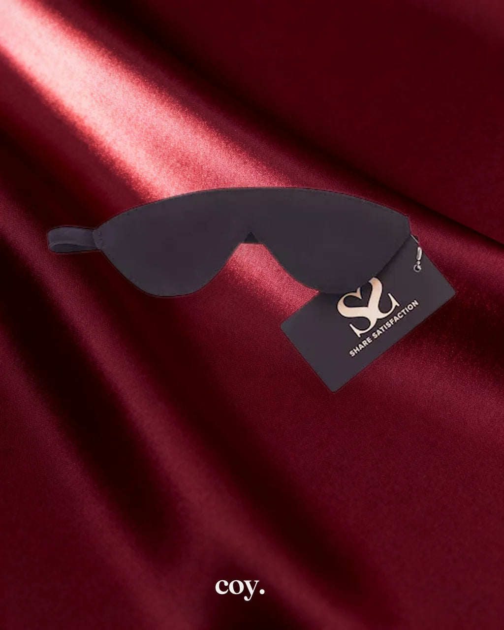 Bound X Stitched Edge Blindfold — Black — Coy