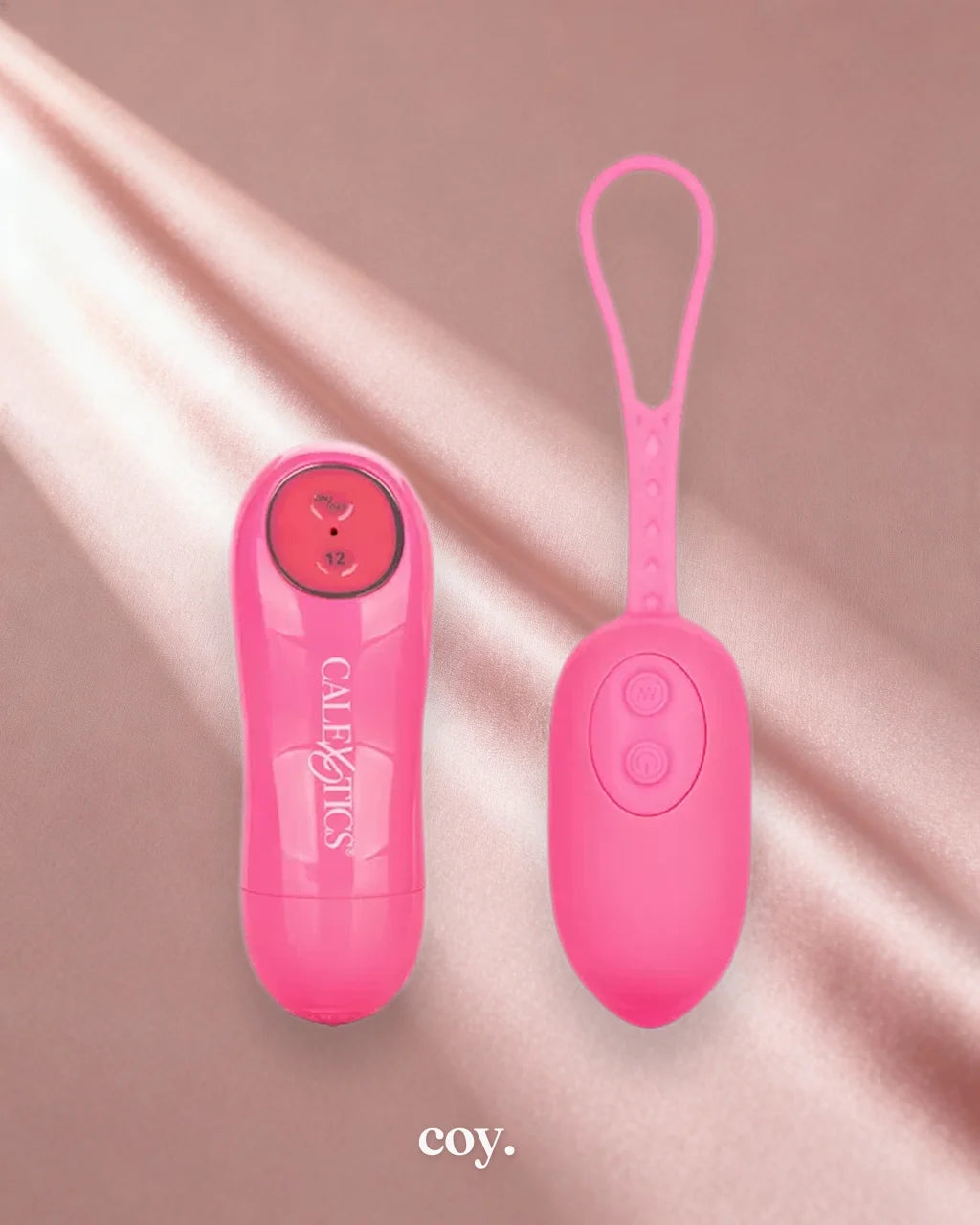 Cal Exotics Silicone Remote Kegel Exerciser Love Egg — Pink — Coy