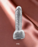 Amore Ben Dover Suction Cup Dildo 7.6 Inch — Silver — Coy