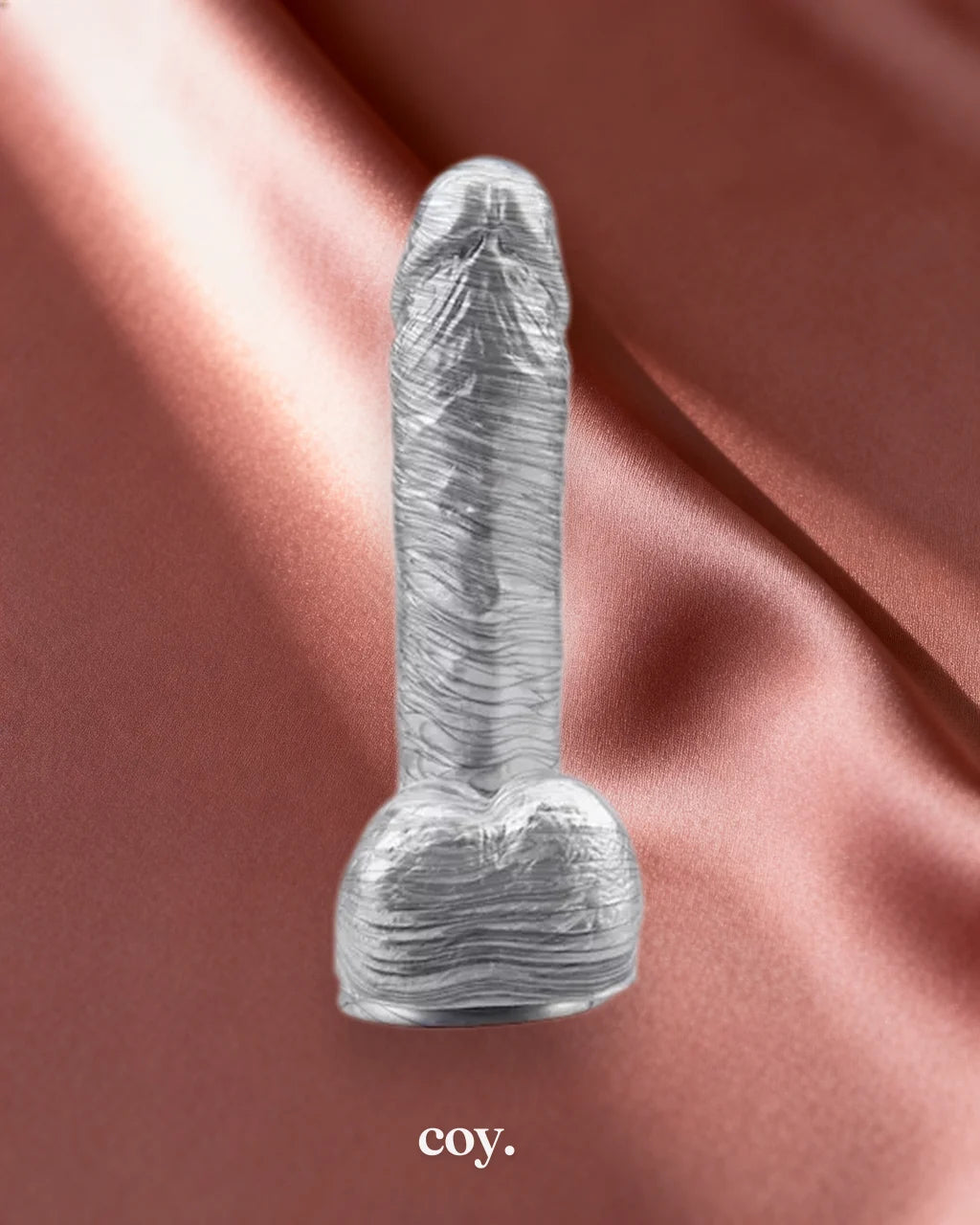 Amore Ben Dover Suction Cup Dildo 7.6 Inch — Silver — Coy