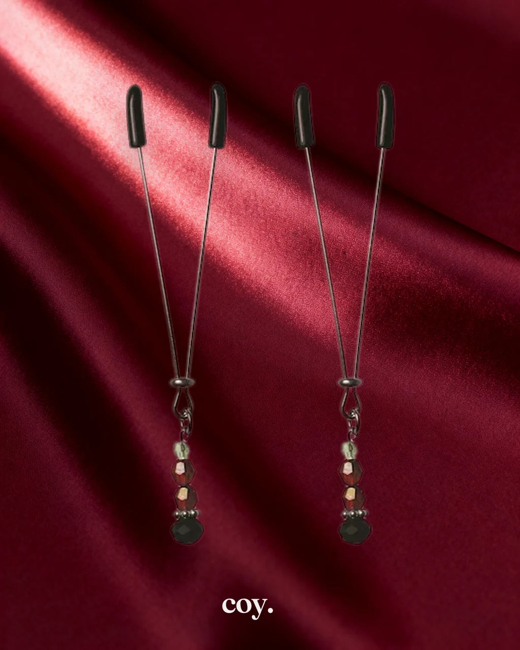 Sexperiments Ruby Nipple Clips — Coy