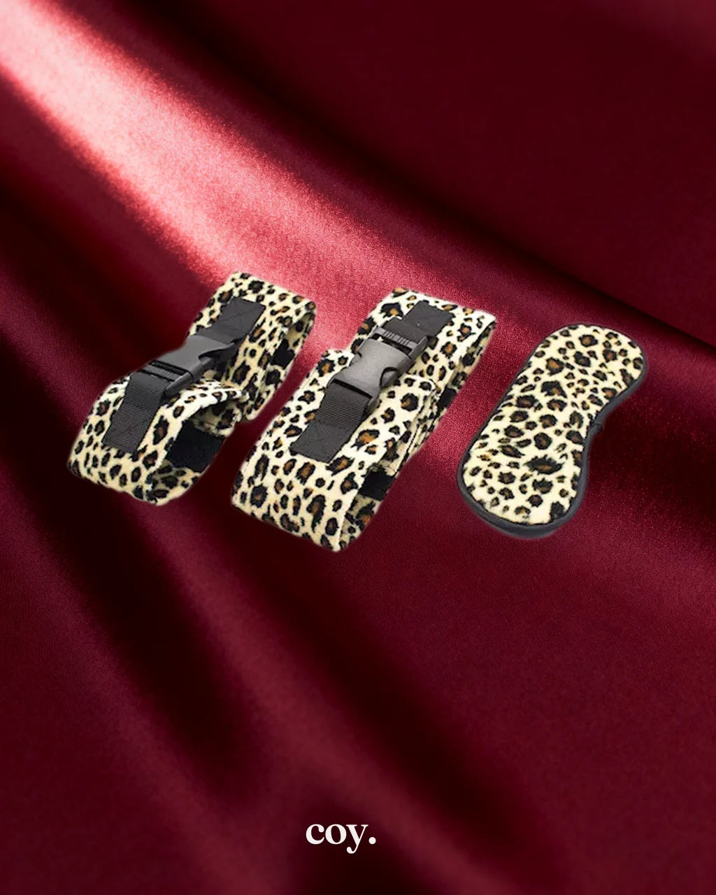 Leather Play Luxe Fur Bondage Mini Kit — Black — Coy