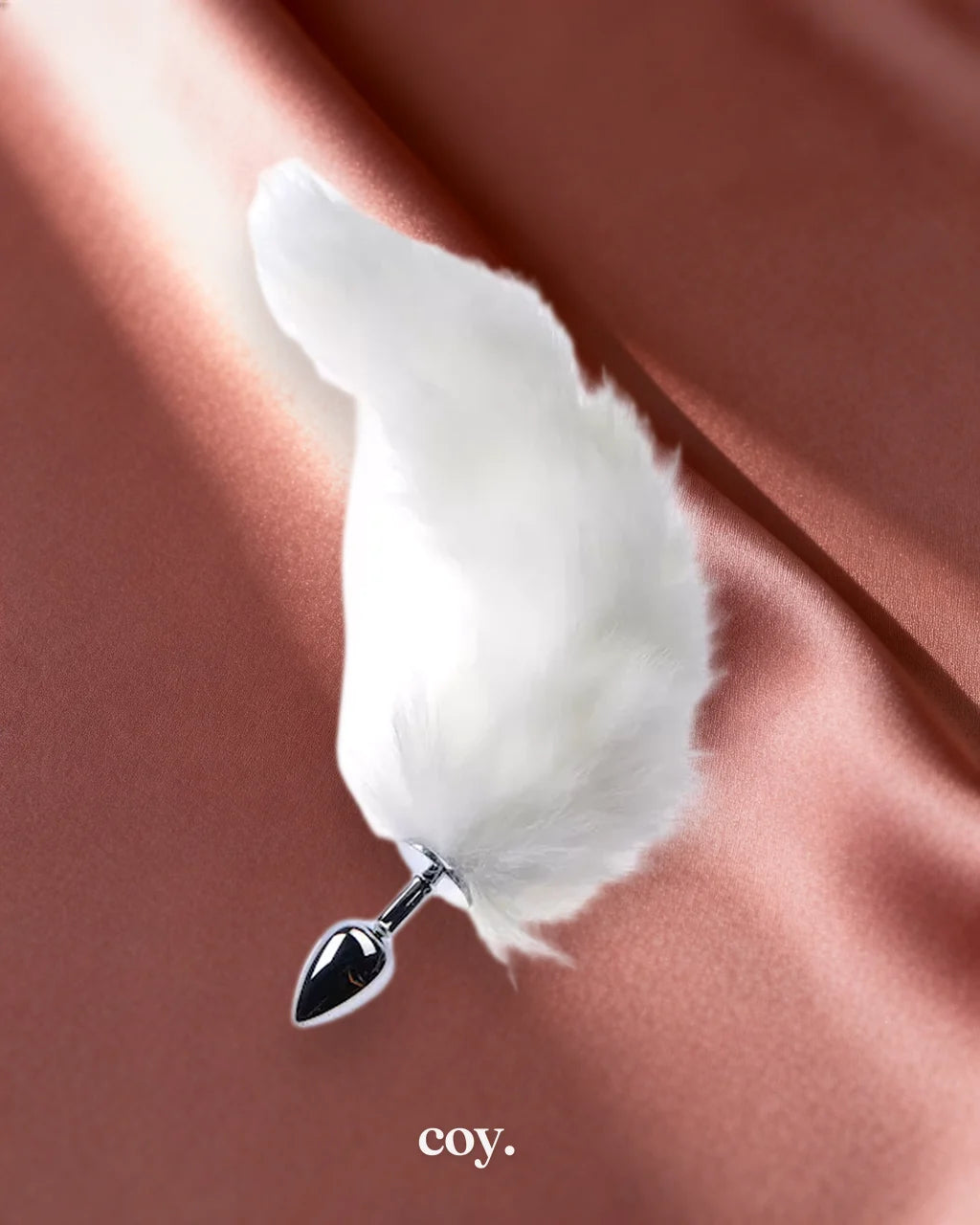 Share Satisfaction Kink Range Tail Butt Plug 2.9 Inch — White — Coy