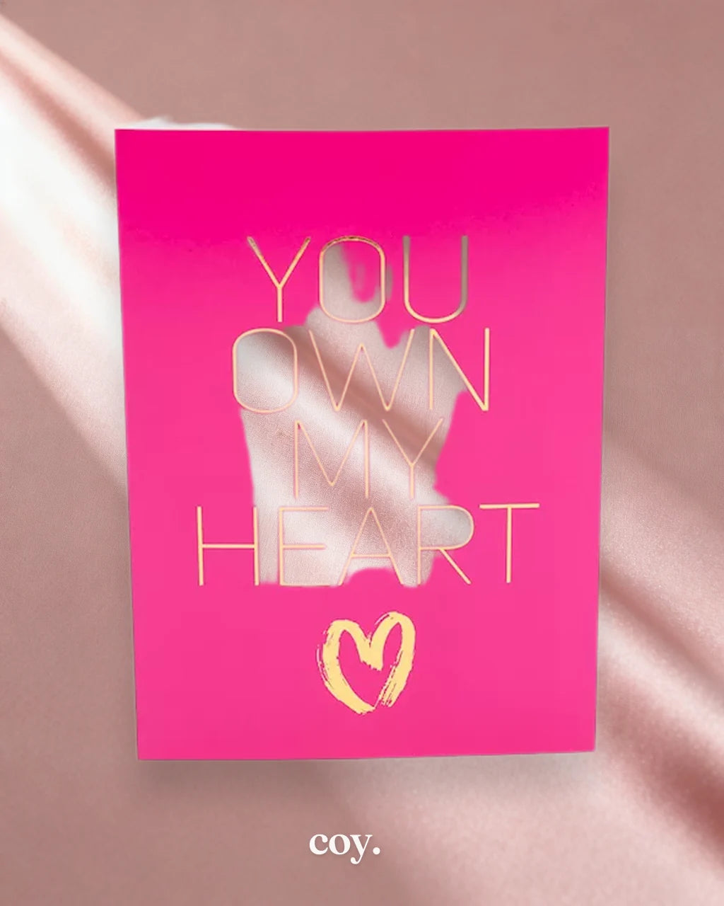You Own My Heart Greeting Card — Coy