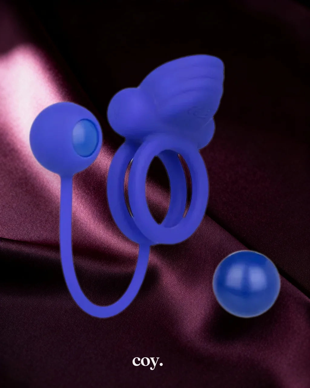 Cal Exotics Silicone Rechargeable Dual Rockin' Rim Enhancer Cock Ring — Coy