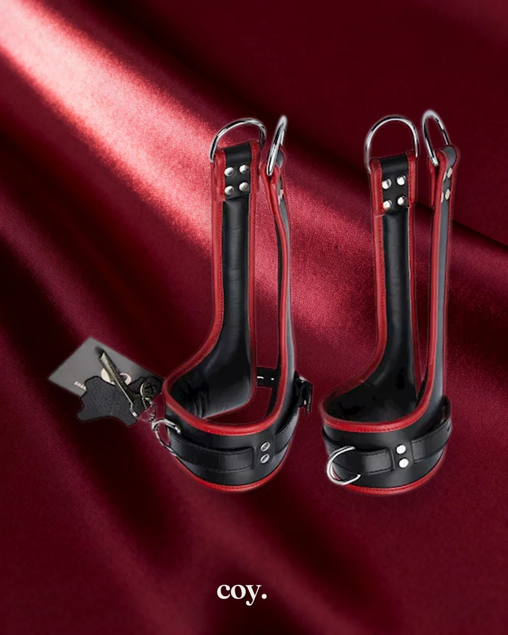 Bound X Tall Leather Suspension Cuffs — Coy