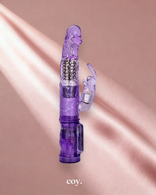 Petite Jack Rabbit 4.75 Inch Vibrator — Purple