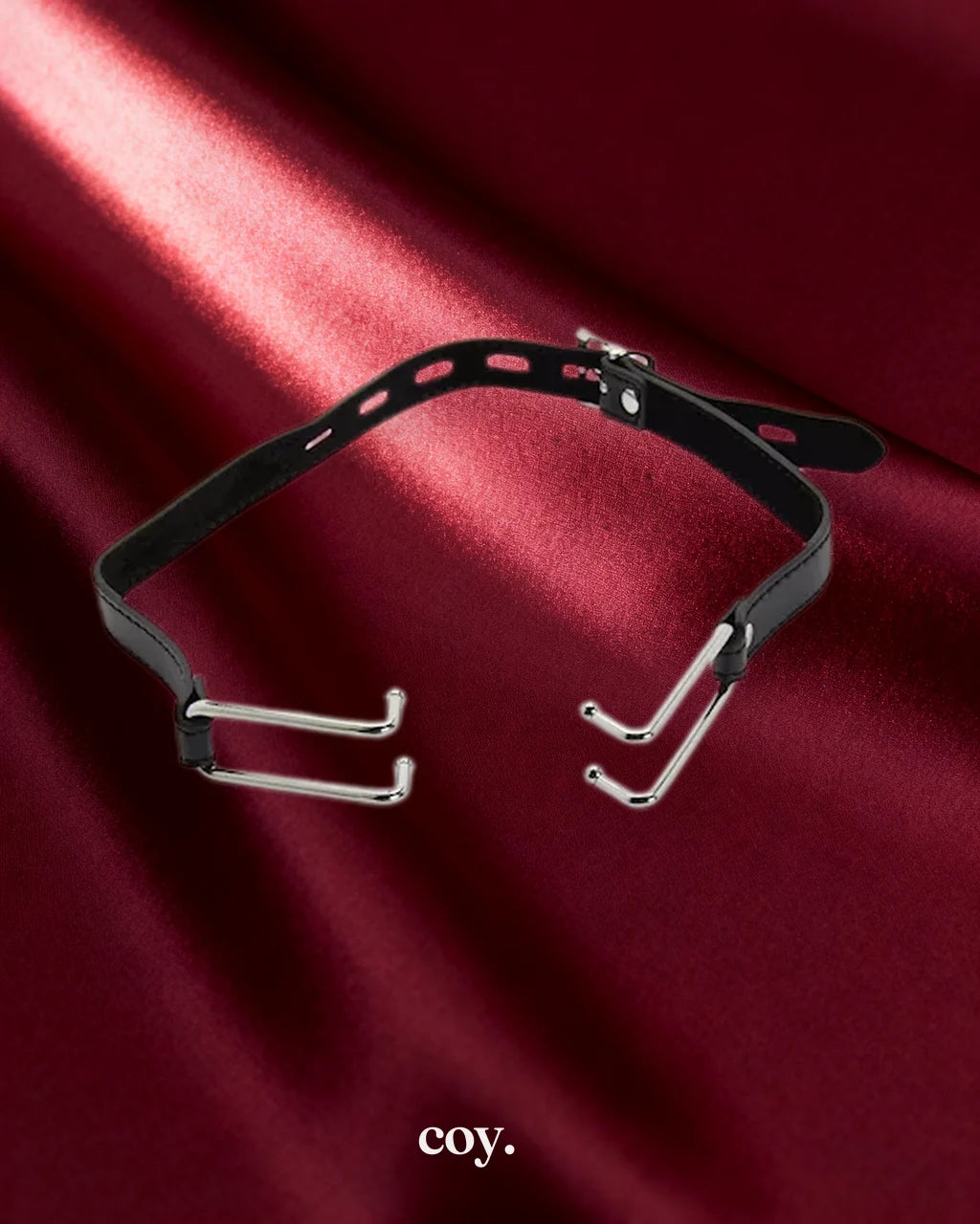 Share Satisfaction Kinki Spread Em' Mouth Gag — Black / Silver — Coy