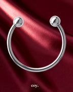 Kinki Range Double Ball Open Stainless Steel Penis Head Ring — Coy