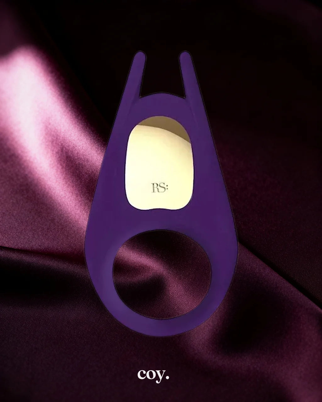Rs Soiree Pussy & the Knight 4.3 Inch Cock Ring — Purple — Coy